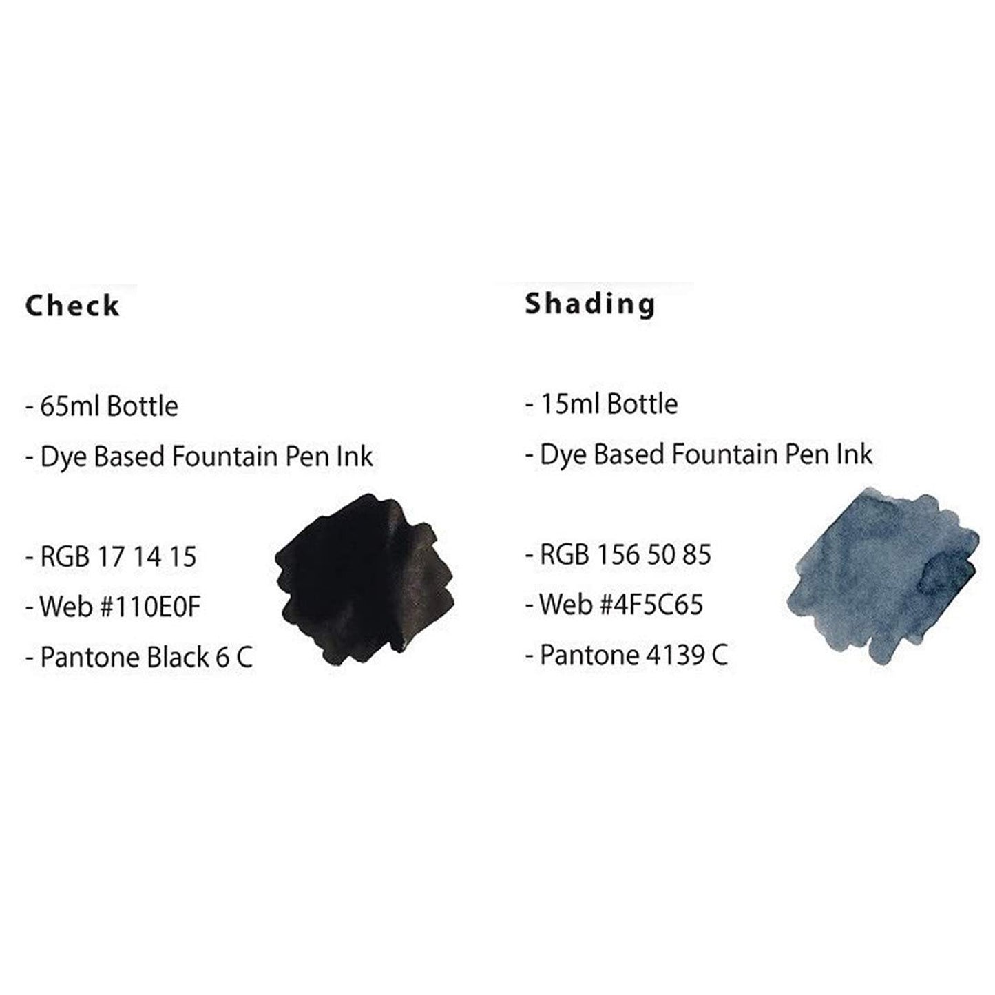 Colorverse The Artist Edition Ink Bottle Set (Check/Shading - 65 ML/15 ML) AE-102 (Special Edition)
