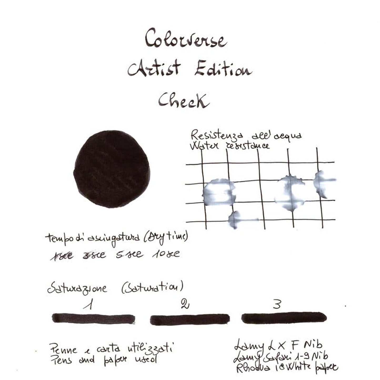 Colorverse The Artist Edition Ink Bottle Set (Check/Shading - 65 ML/15 ML) AE-102 (Special Edition)