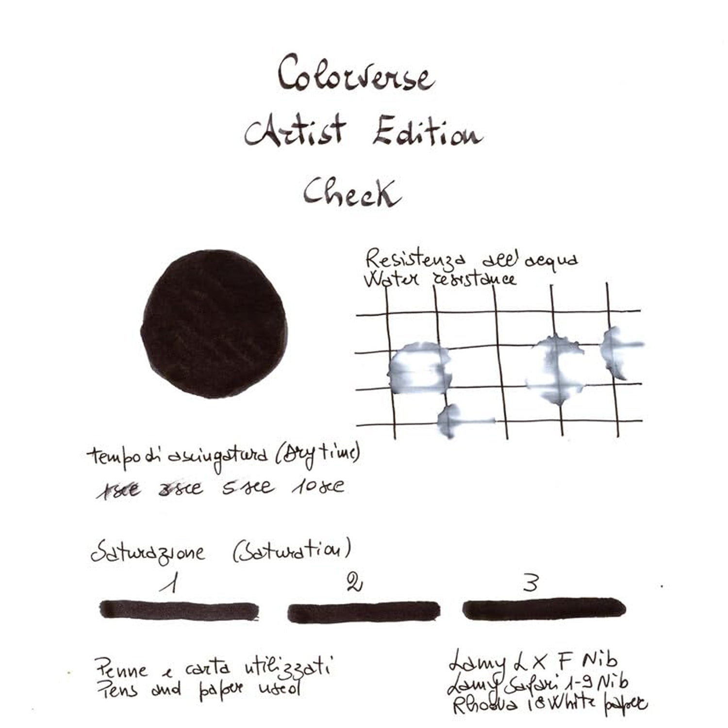 Colorverse The Artist Edition Ink Bottle Set (Check/Shading - 65 ML/15 ML) AE-102 (Special Edition)