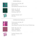 Colorverse Eye On The Universe Season 7 Ink Bottle Set (Crab Nebula/Horsehead Nebula - 65 ML/15 ML) E-90/91
