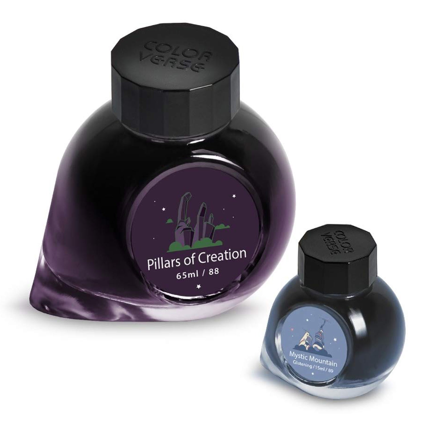 Colorverse Eye On The Universe Season 7 Ink Bottle Set (Pillars of Creation/Mystic Mountain - 65 ML/15 ML) E-88/89