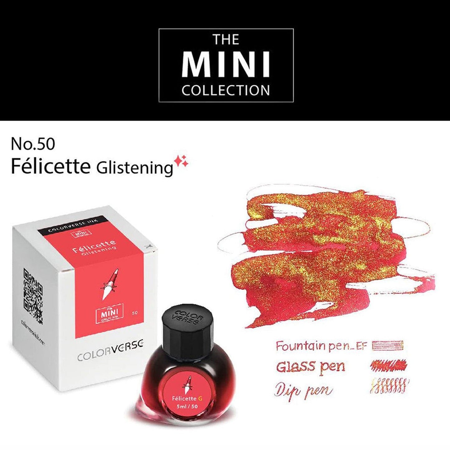 Colorverse Mini Ink Bottle (Felicette Shimmer - 5 ML) M-50