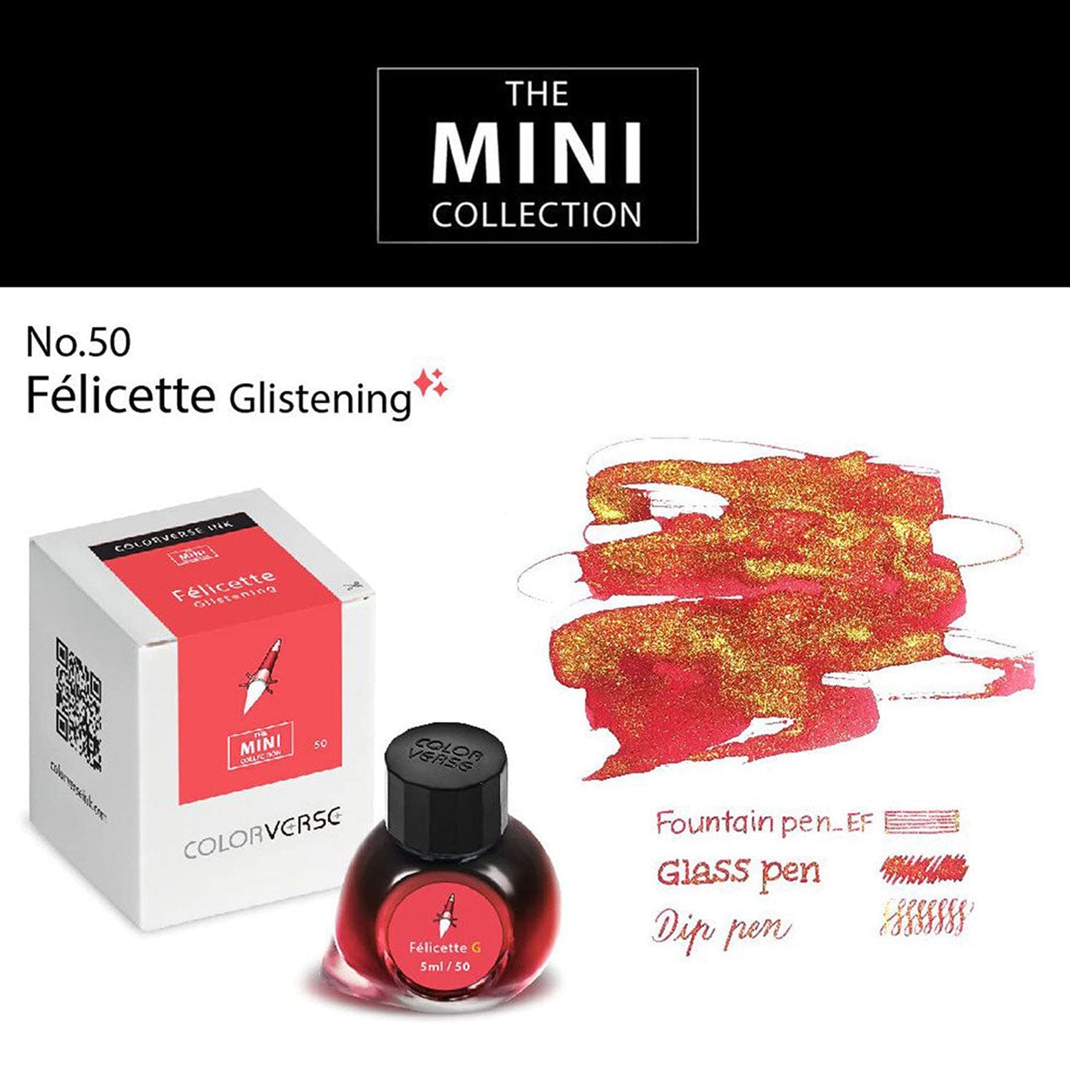 Colorverse Mini Ink Bottle (Felicette Shimmer - 5 ML) M-50