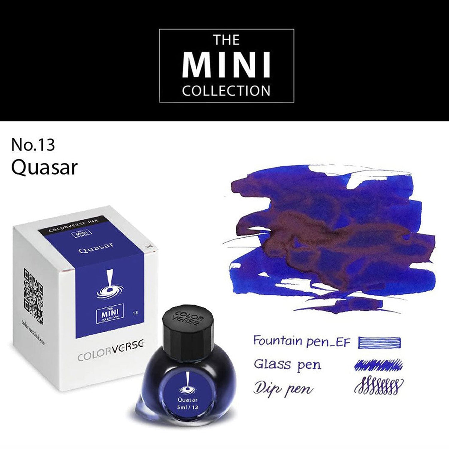 Colorverse Mini Ink Bottle (Quasar Blue - 5 ML) M-13