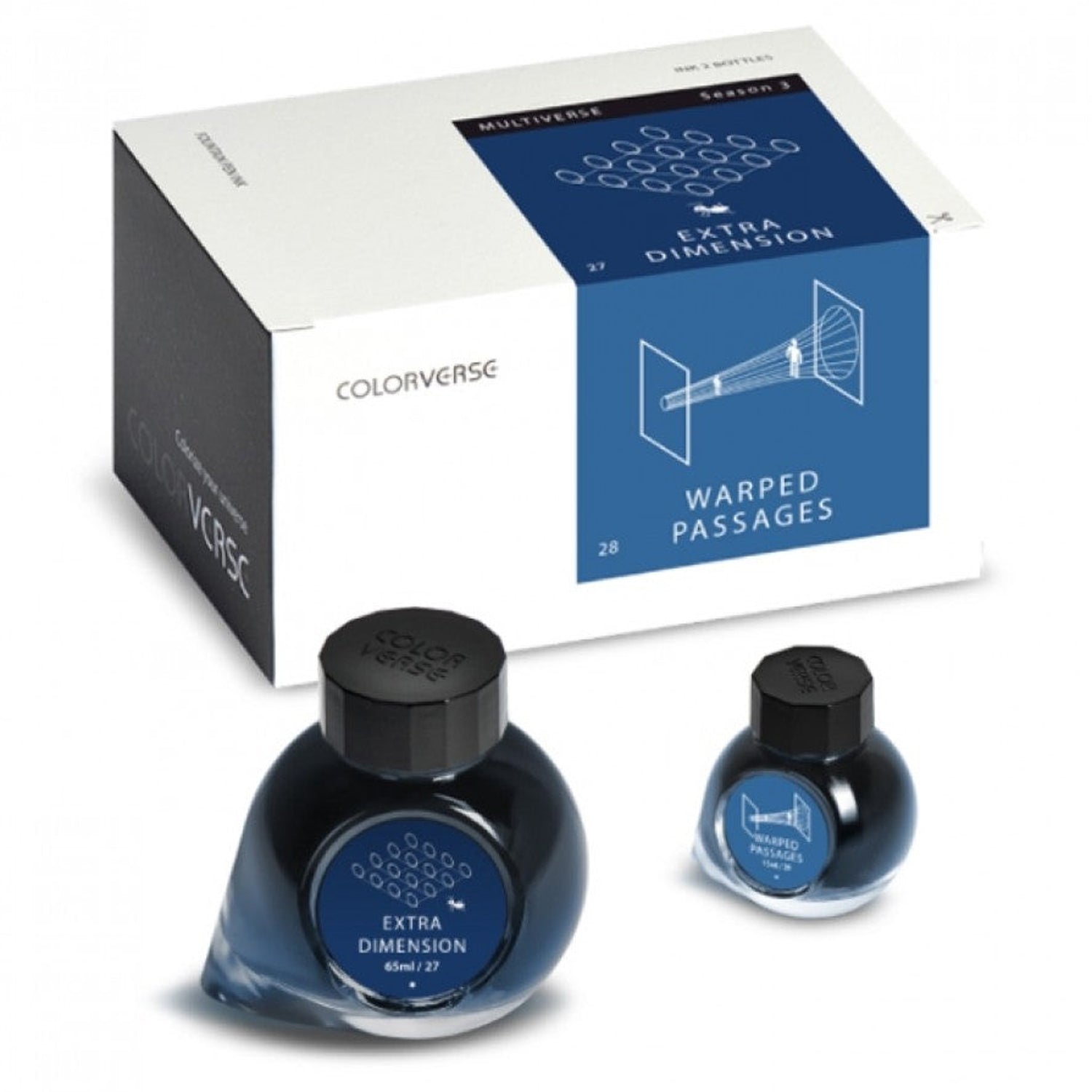 Colorverse Multiverse Season 3 Ink Bottle Set (Extra Dimension/Warped Passages - 65 ML/15 ML) MV-27/28