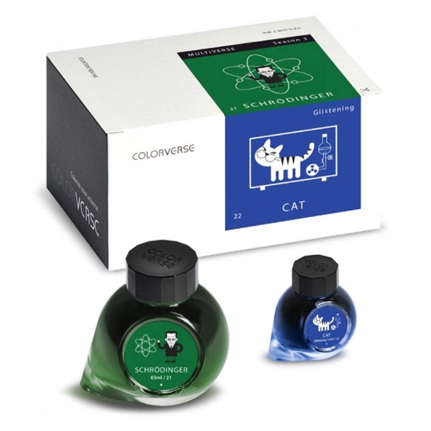 Colorverse Multiverse Season 3 Ink Bottle Set (Schrodinger/Cat - 65 ML/15 ML) MV-21/22