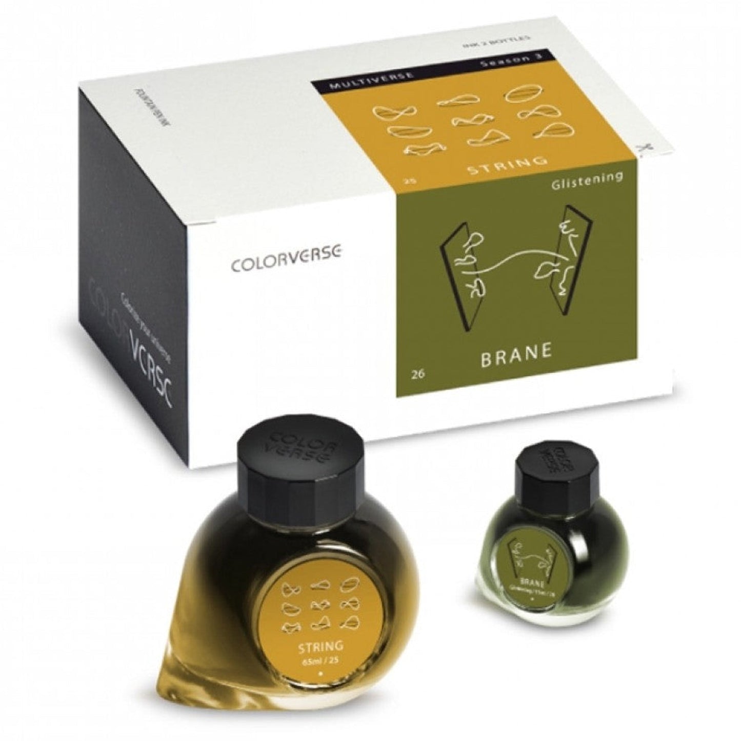 Colorverse Multiverse Season 3 Ink Bottle Set (String/Brane - 65 ML/15 ML) MV-25/26