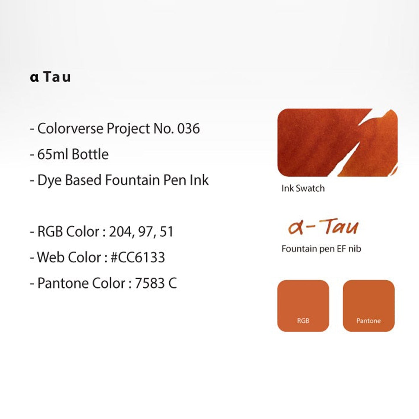 Colorverse Project Ink Bottle (A Tau - 65 ML) P-36