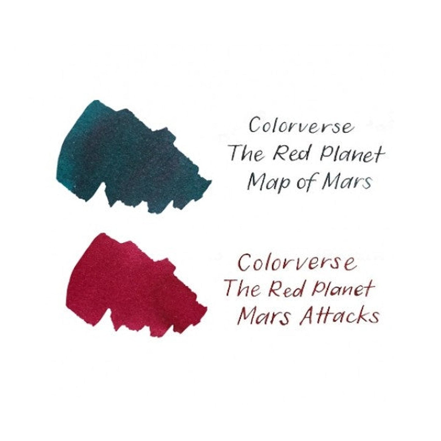 Colorverse The Red Planet Ink Bottle Set (Map of Mars/Mars Attacks - 65 ML/15 ML) R-63/64