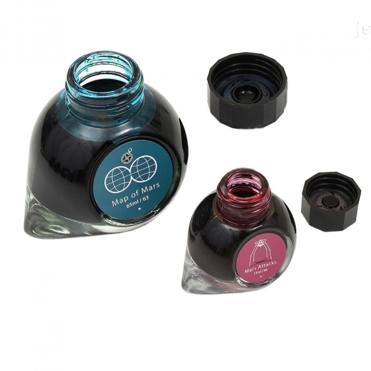 Colorverse The Red Planet Ink Bottle Set (Map of Mars/Mars Attacks - 65 ML/15 ML) R-63/64