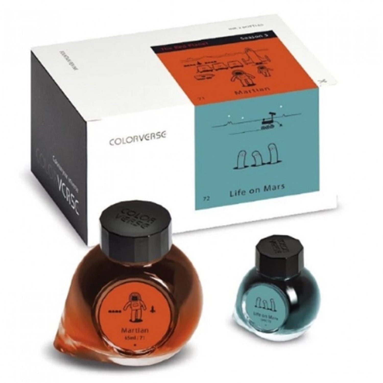 Colorverse The Red Planet Ink Bottle Set (Martian/Life on Mars - 65 ML/15 ML) R-71/72