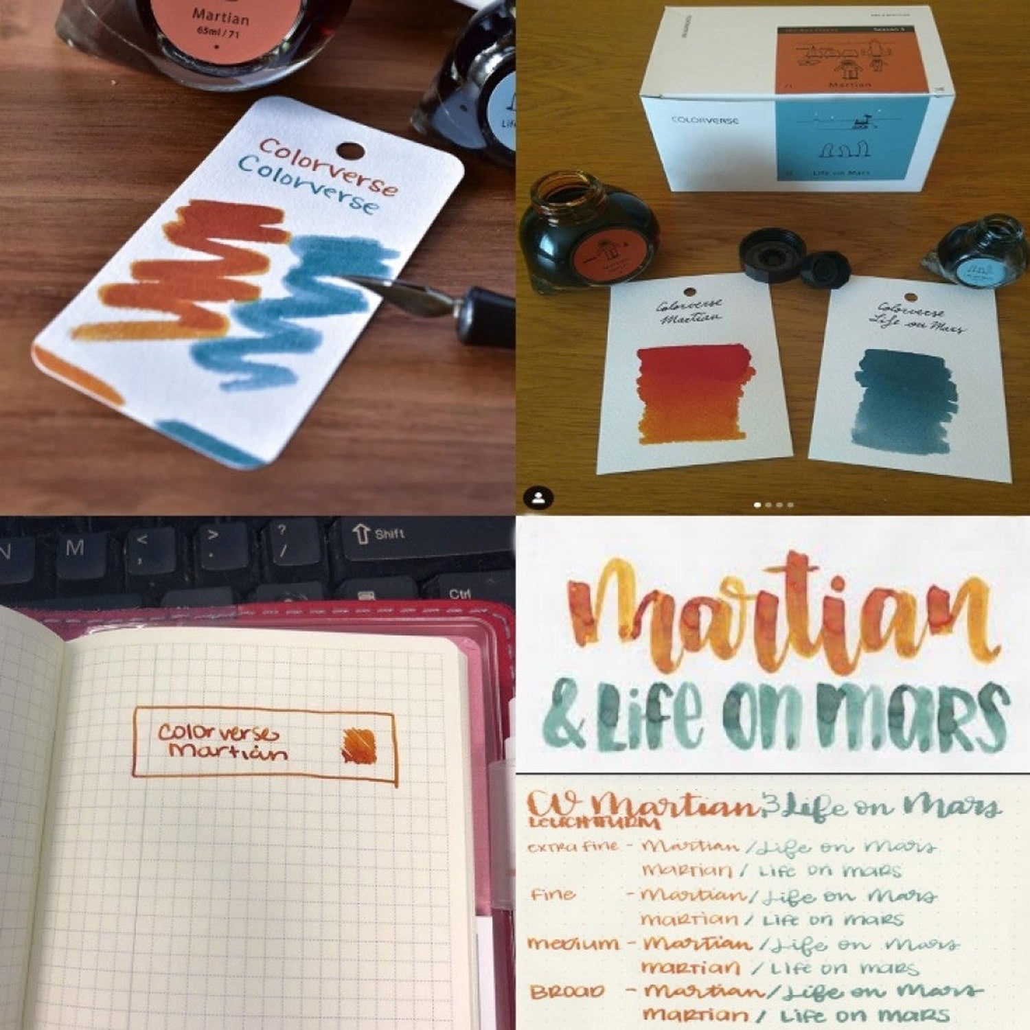 Colorverse The Red Planet Ink Bottle Set (Martian/Life on Mars - 65 ML/15 ML) R-71/72