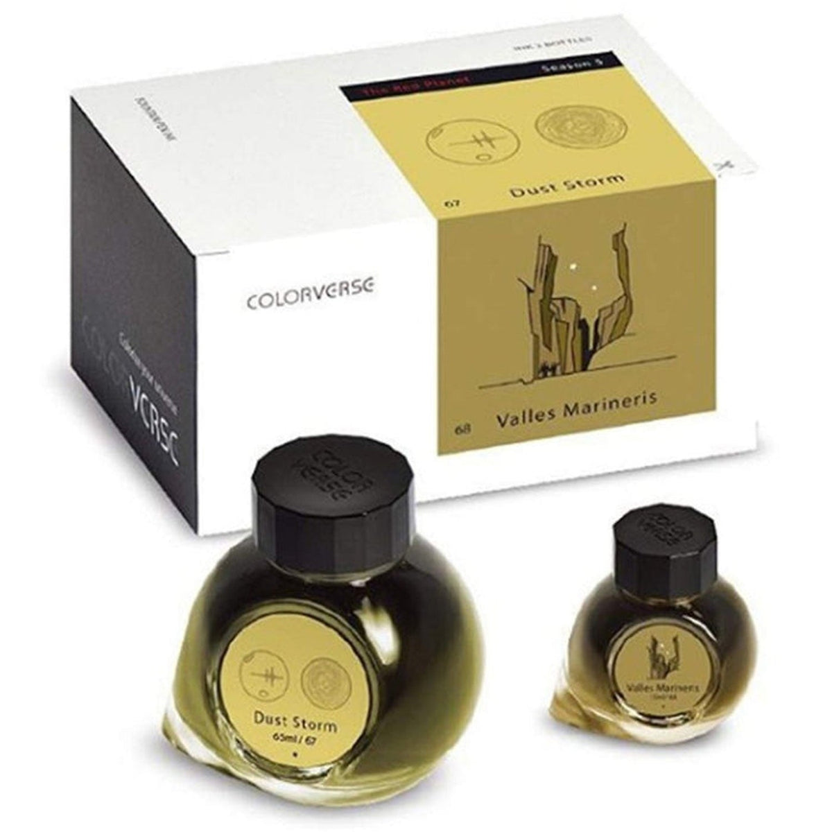 Colorverse The Red Planet Ink Bottle Set (Dust Storm/Valles Marineris - 65 ML/15 ML) R-67/68