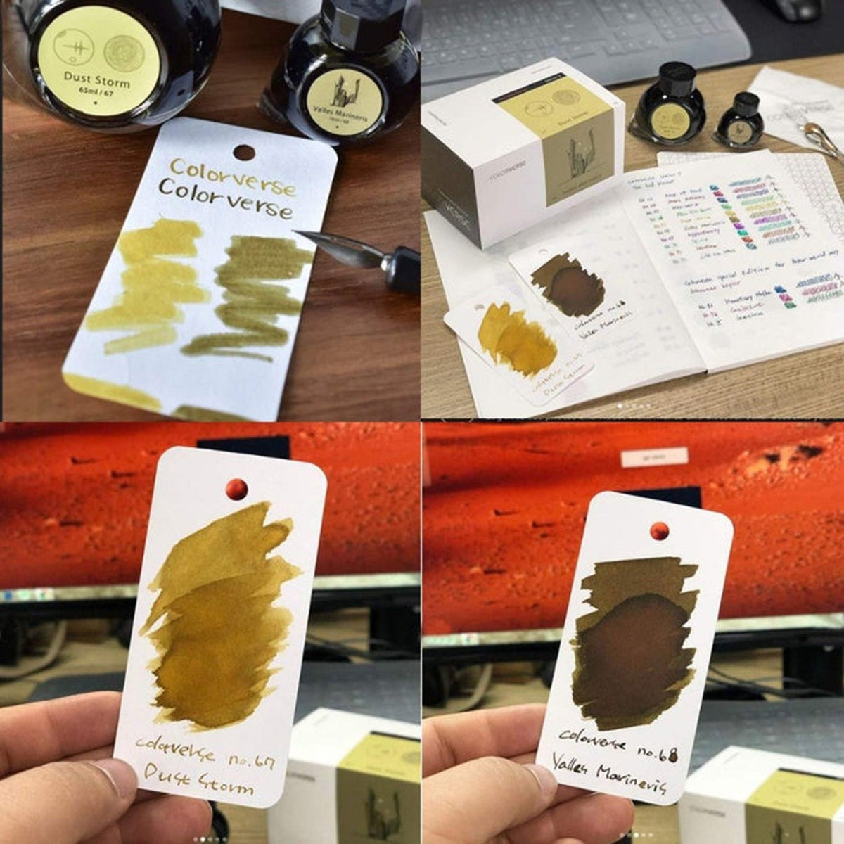 Colorverse The Red Planet Ink Bottle Set (Dust Storm/Valles Marineris - 65 ML/15 ML) R-67/68