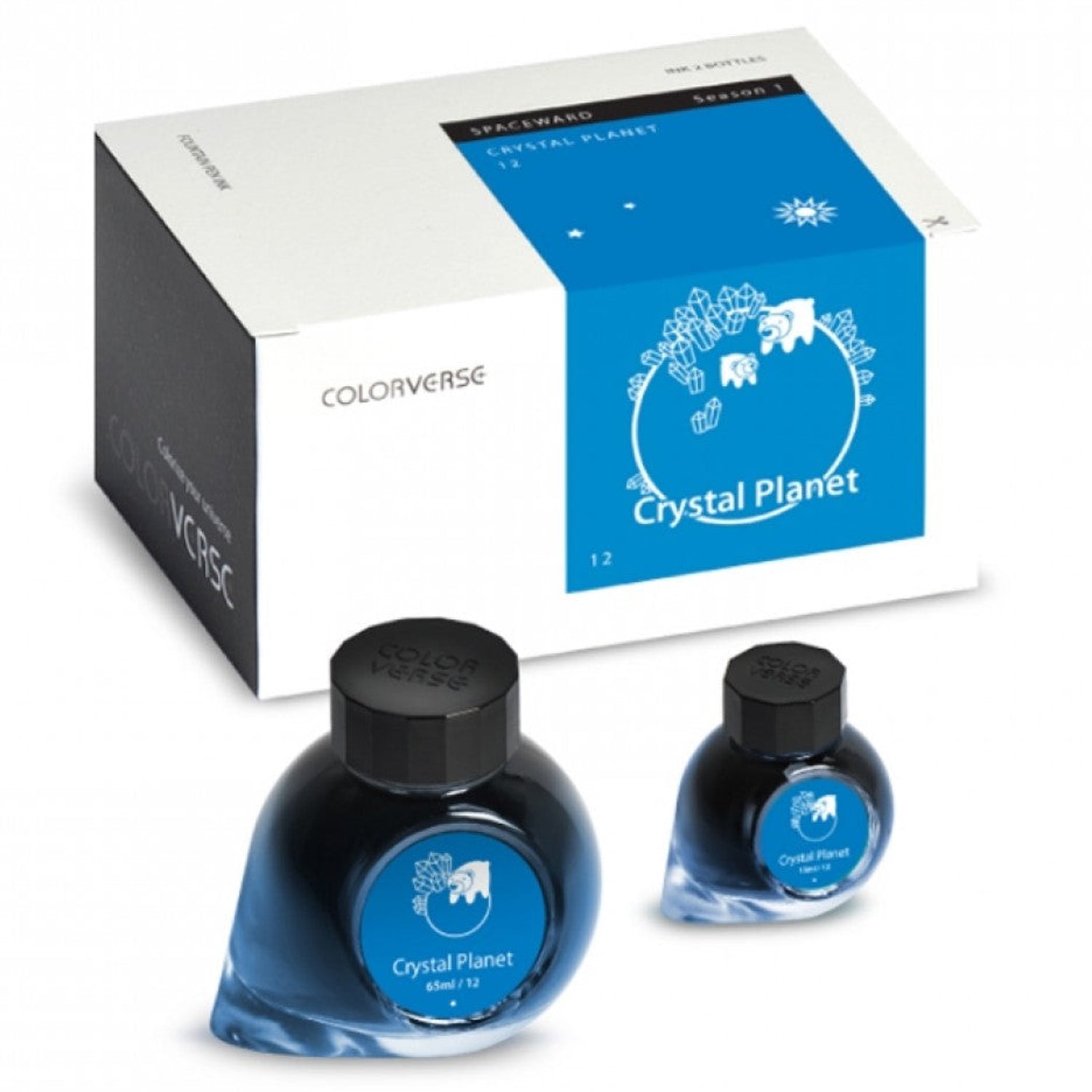 Colorverse Spaceward Season 1 Ink Bottle Set (Crystal Planet - 65 ML/15 ML) S-12