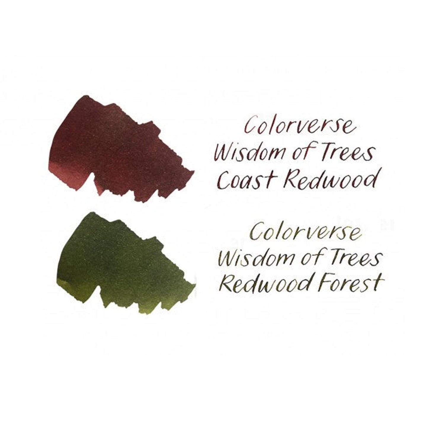 Colorverse Wisdom of Trees Ink Bottle Set (Coast Redwood/Redwood Forest - 65 ML/15 ML) W-55/56
