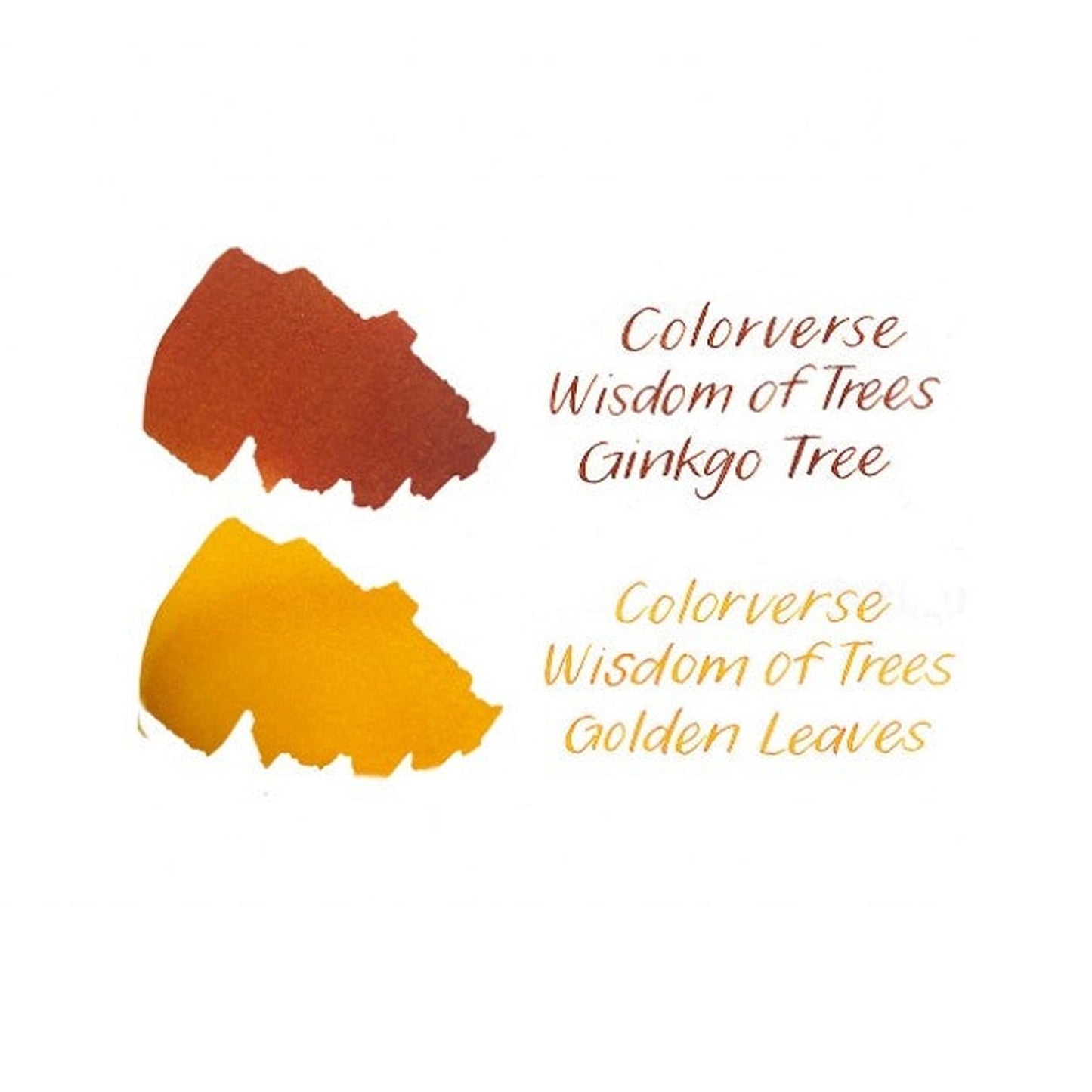 Colorverse Wisdom of Trees Ink Bottle Set (Ginkgo Tree/Golden Leaves - 65 ML/15 ML) W-59/60