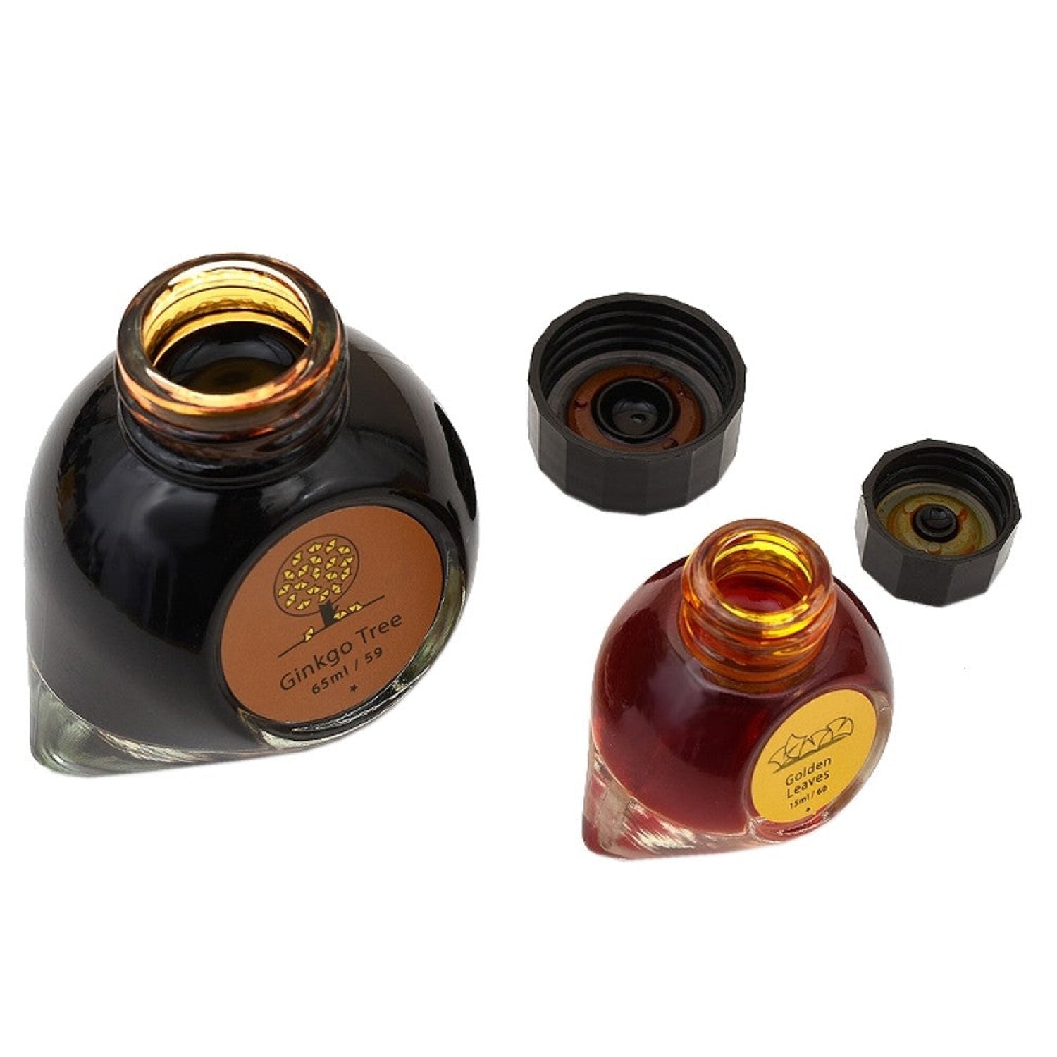 Colorverse Wisdom of Trees Ink Bottle Set (Ginkgo Tree/Golden Leaves - 65 ML/15 ML) W-59/60