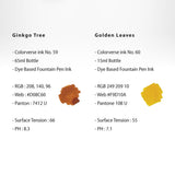 Colorverse Wisdom of Trees Ink Bottle Set (Ginkgo Tree/Golden Leaves - 65 ML/15 ML) W-59/60