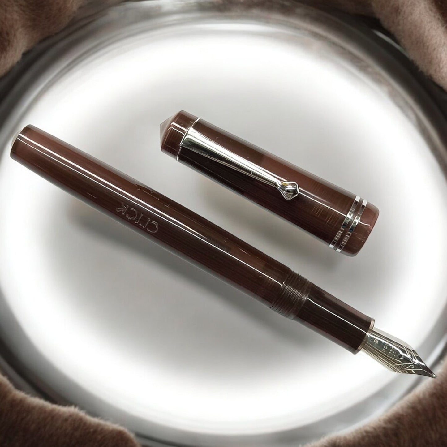 Click Aristocrat Demo Smoky Black CT Fountain Pen CLK1300DBK