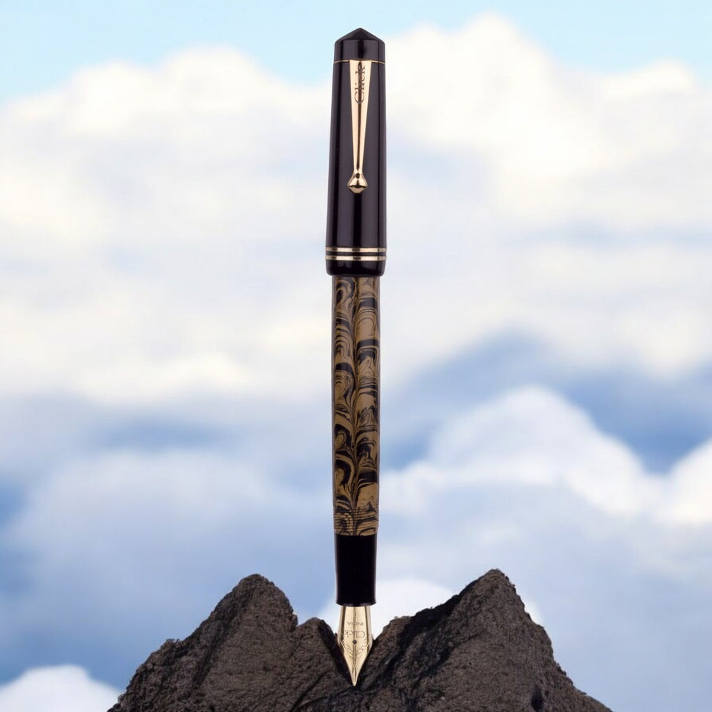 Click Aristocrat Ebonite Yellow/Black Fountain Pen CLK1300HEYBK