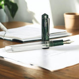 Click Aristocrat HT Green Marble Fountain Pen CLK1300HTGM