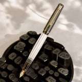 Click Black Bird HT Black Marble GT Fountain Pen CLK1300140BKM