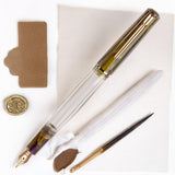 Click Black Bird HT Blue Marble GT Fountain Pen CLK1300140BUM