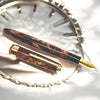 Click Falcon Acrylic Brown GT Fountain Pen CLK130060BR