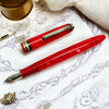 Click Falcon Acrylic Coral Red CT Fountain Pen CLK130013CR