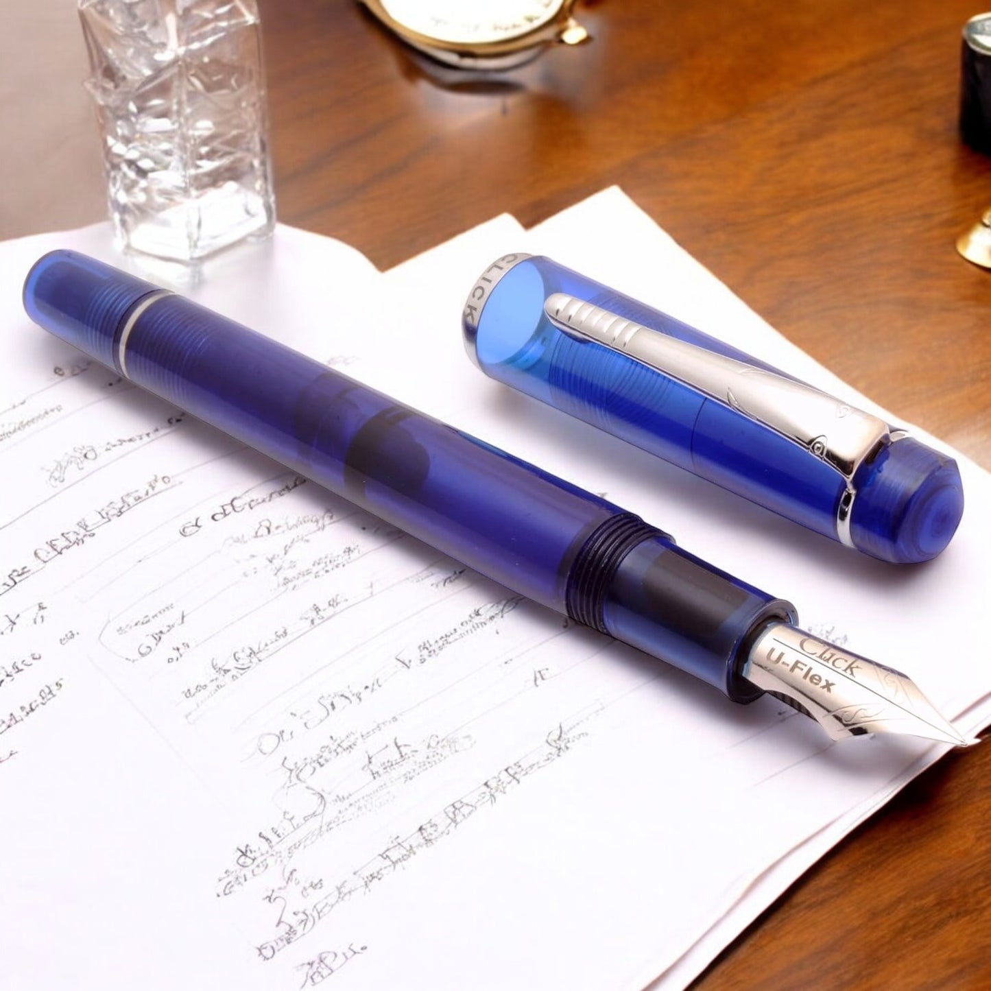 Click President Demo Blue CT Fountain Pen CLK1500DB