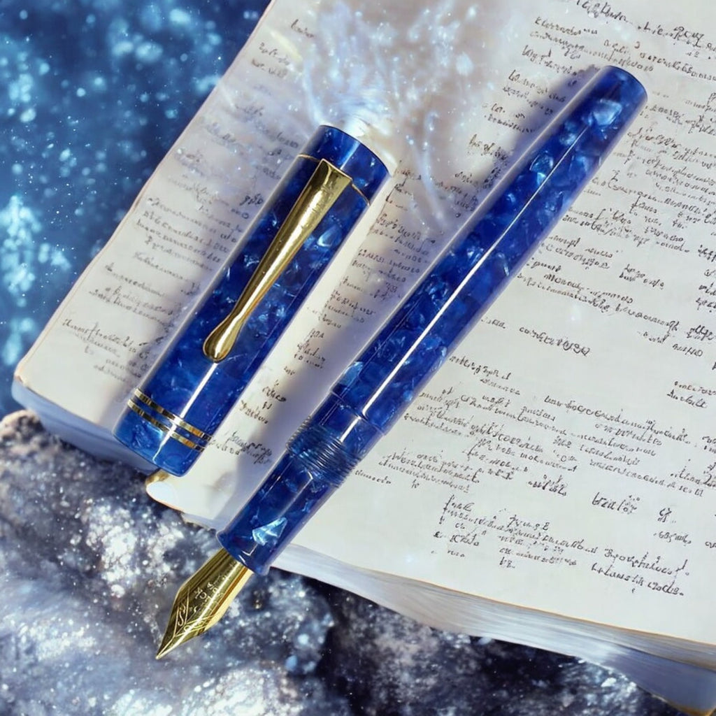 Click Renaissance Blue Batic CT Fountain Pen CLK1400BUB