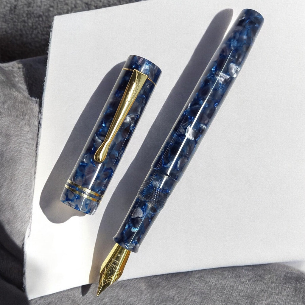 Click Renaissance Flashy Blue CT Fountain Pen CLK1400FBU