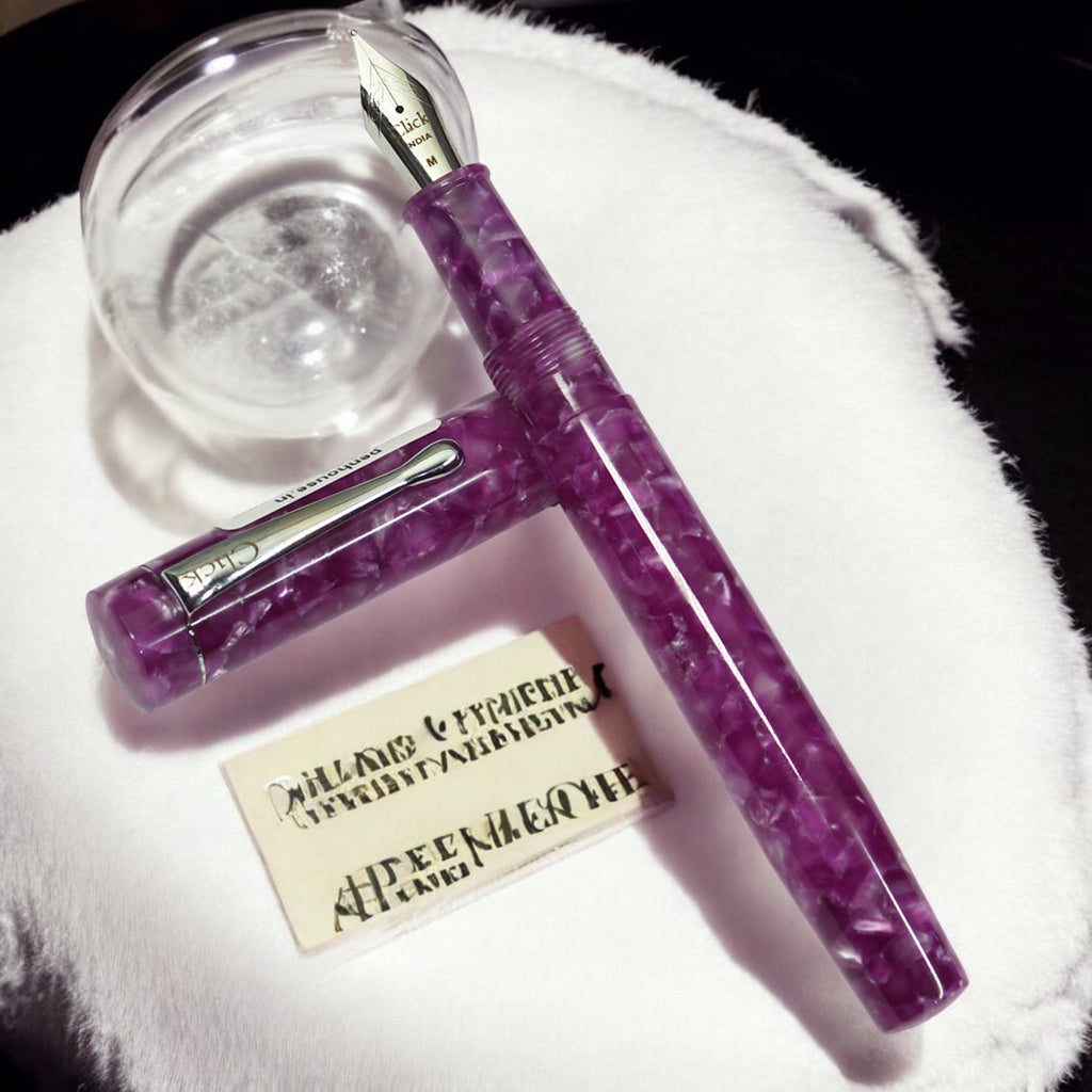 Click Renaissance Pink CT Fountain Pen CLK1400P