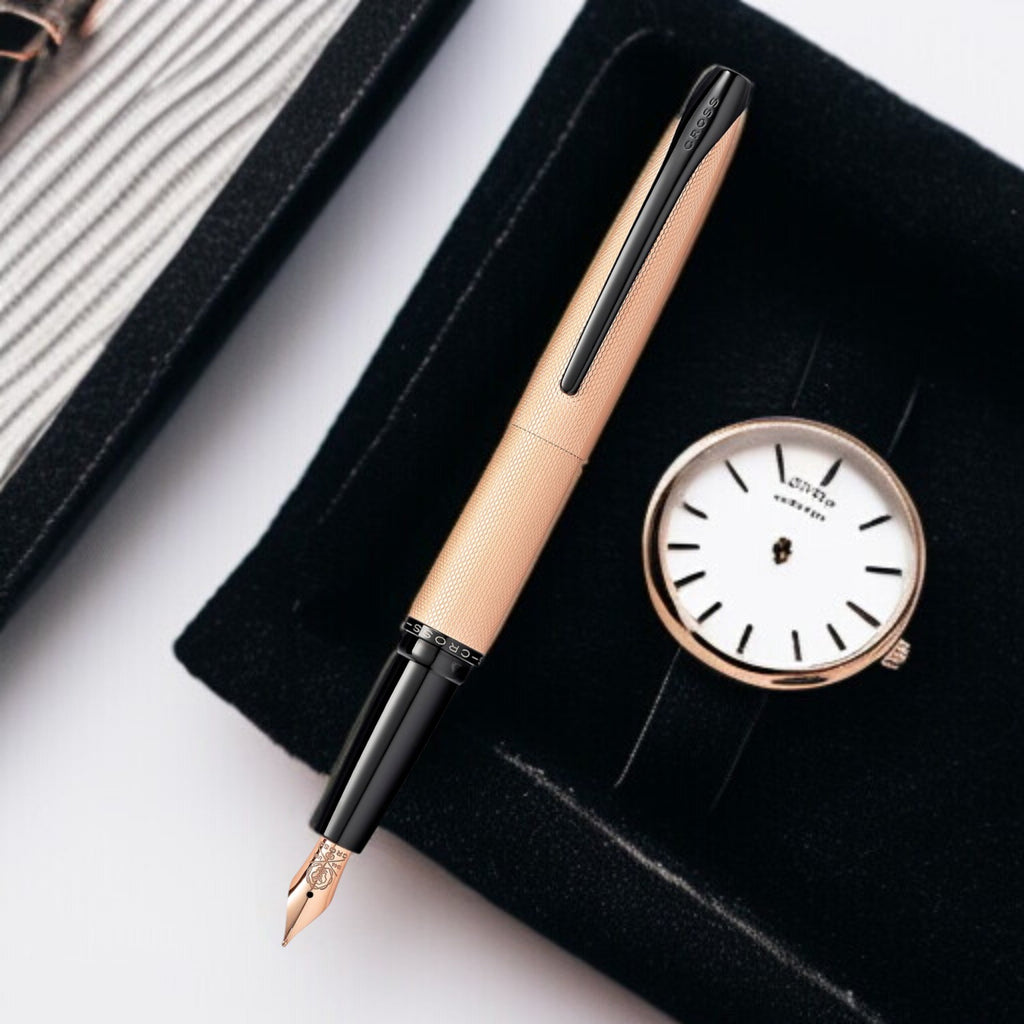 Cross Atx Brushed Rose Gold Fountain Pen