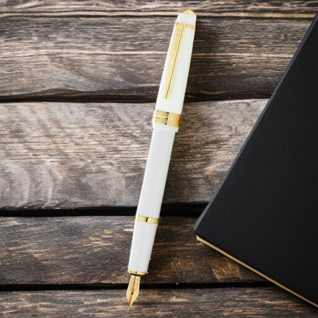 Cross Bailey Light Polished White GT Fountain Pen