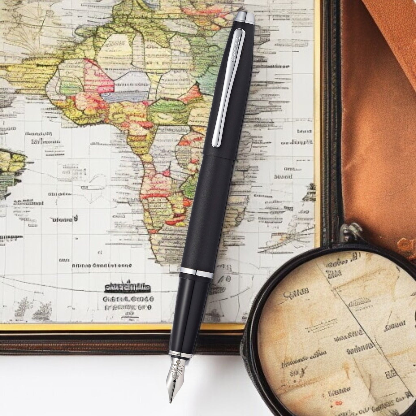 Cross Calais Matte Black CT Fountain Pen