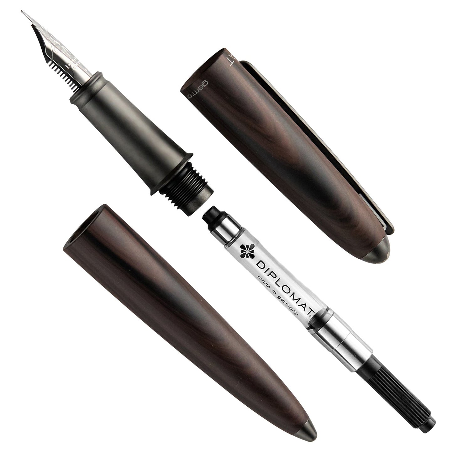 Diplomat Aero Black Forest Fountain Pen