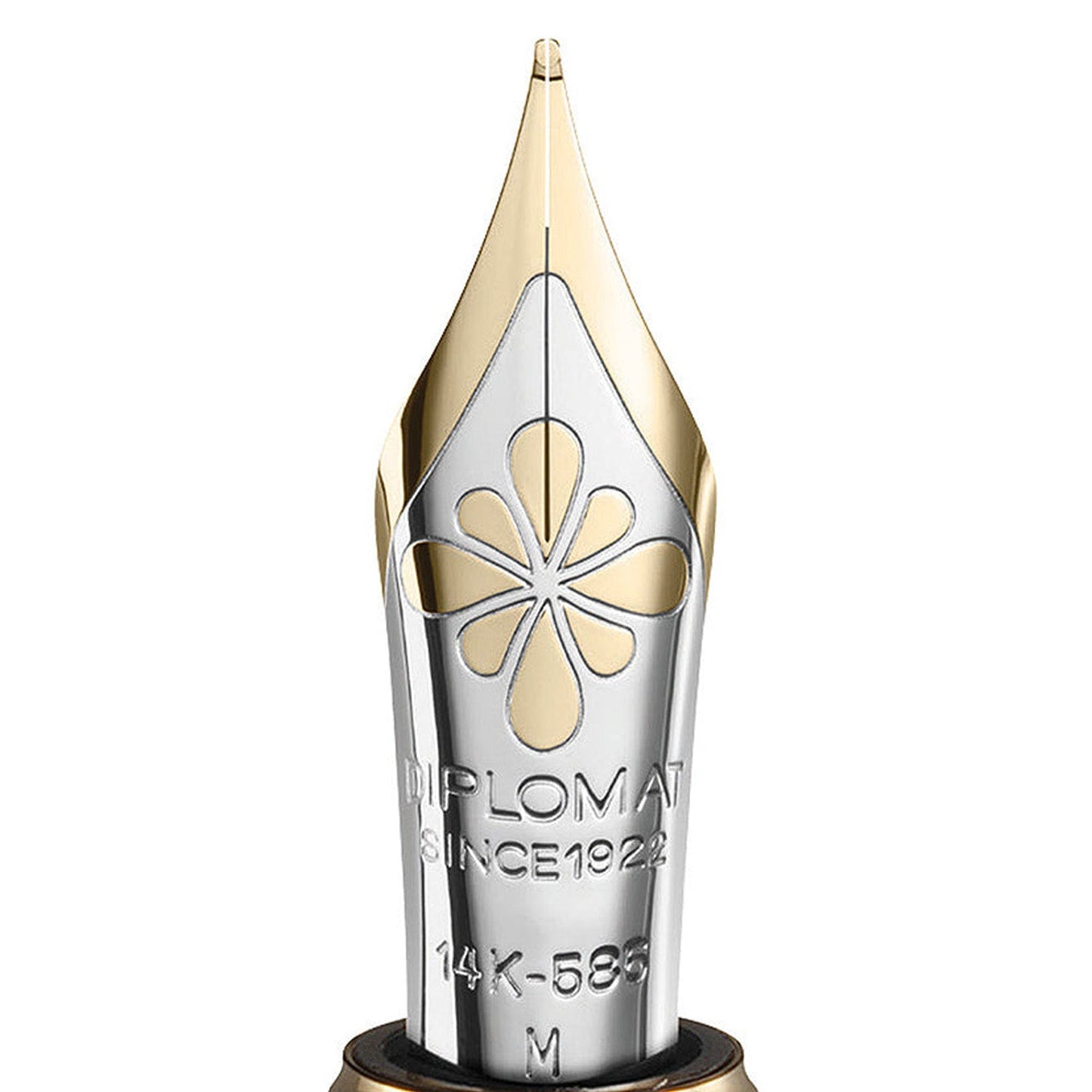 Diplomat Aero Matt Black 14CT Bi-Colour Nib Section