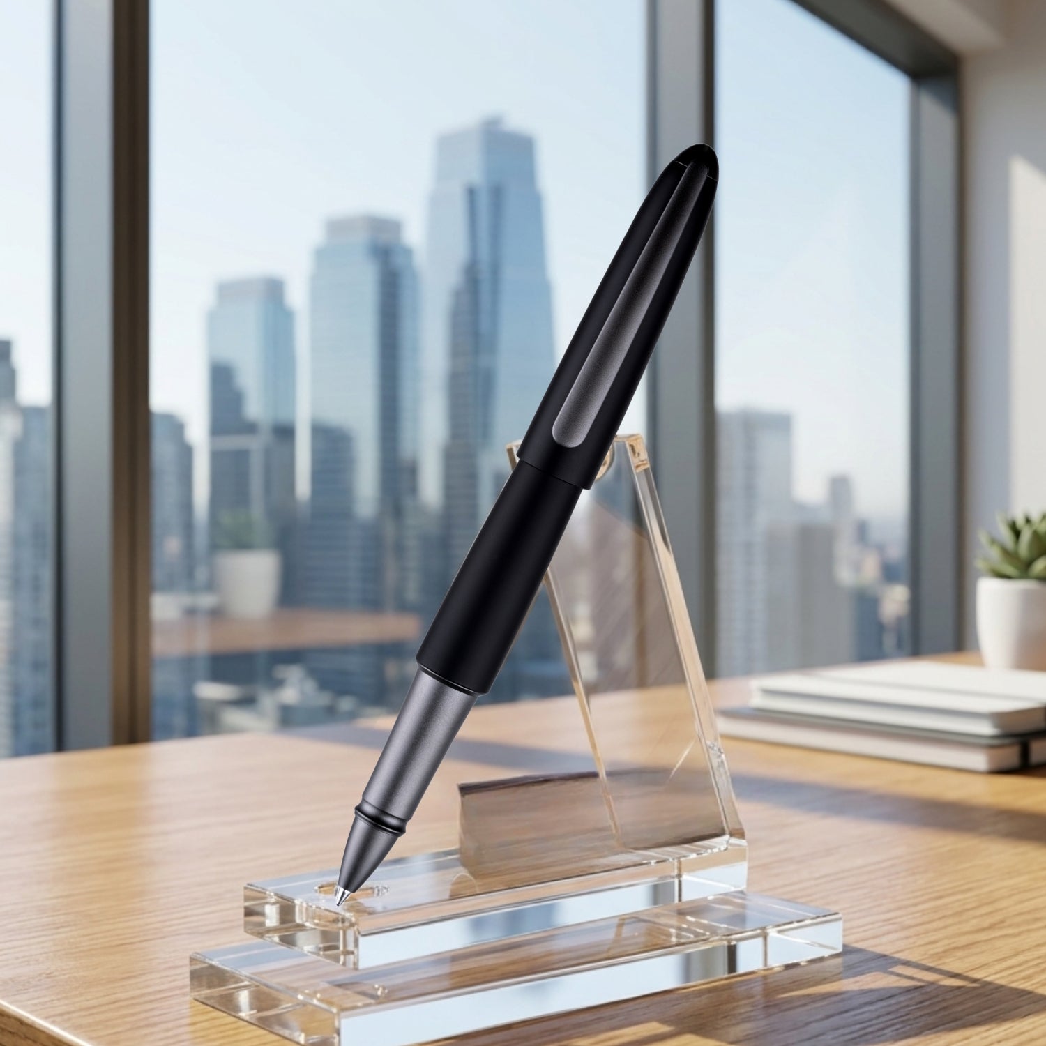 Diplomat Aero Pure Black Roller Ball Pen D40339030