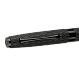 Diplomat Cobra Black Guilloche PVD Fountain Pen