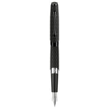 Diplomat Cobra Black Guilloche PVD Fountain Pen