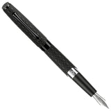Diplomat Cobra Black Guilloche PVD Fountain Pen