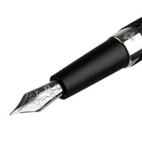 Diplomat Cobra Black Guilloche PVD Fountain Pen
