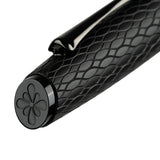 Diplomat Cobra Black Guilloche PVD Fountain Pen