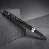 Diplomat Cobra Black Guilloche PVD Roller Ball Pen D41401030