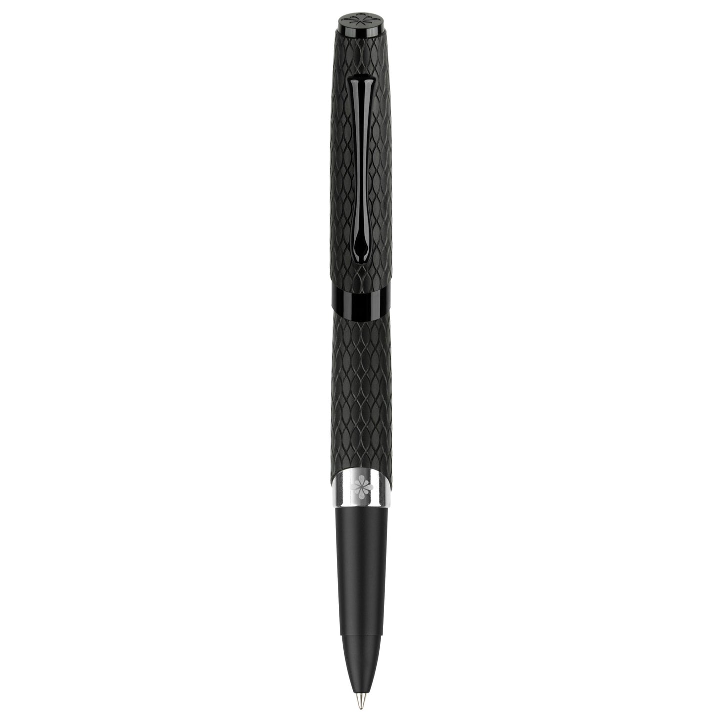 Diplomat Cobra Black Guilloche PVD Roller Ball Pen D41401030