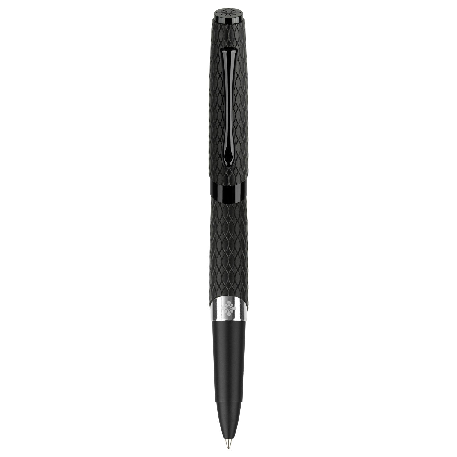 Diplomat Cobra Black Guilloche PVD Roller Ball Pen D41401030