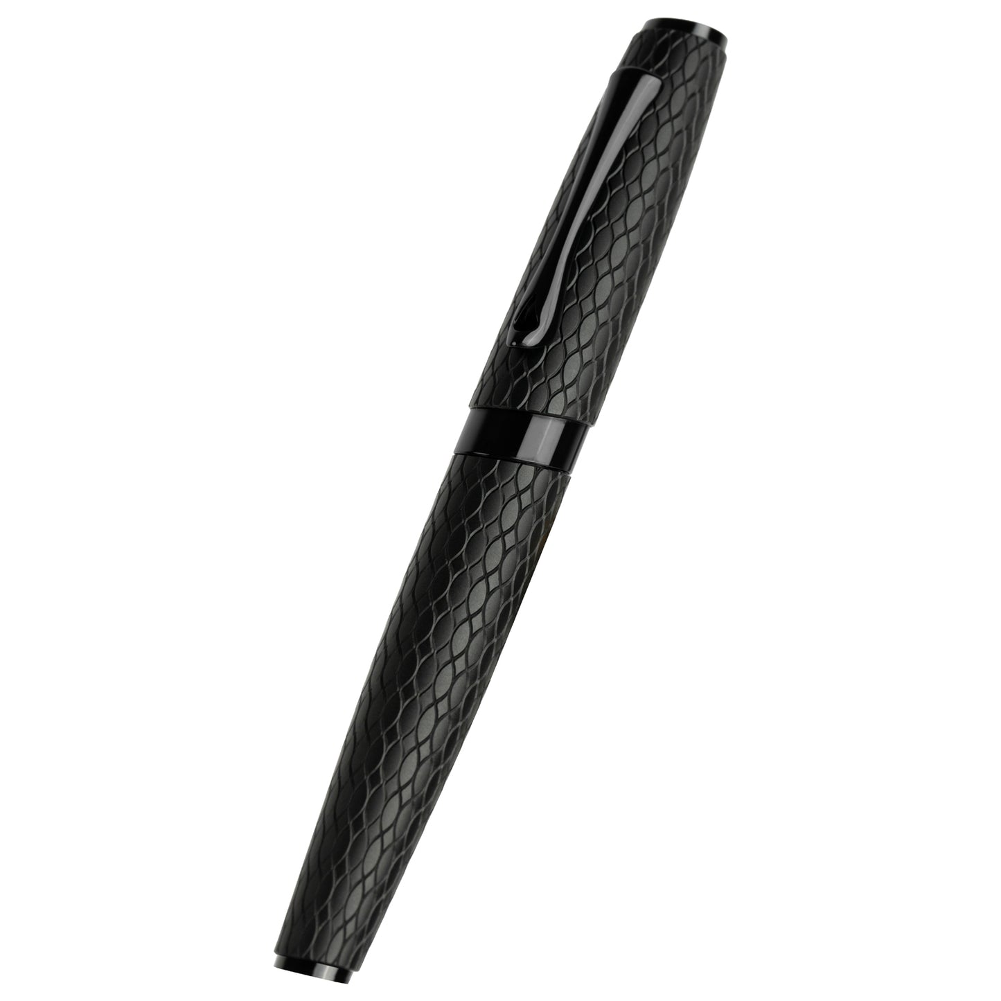 Diplomat Cobra Black Guilloche PVD Roller Ball Pen D41401030