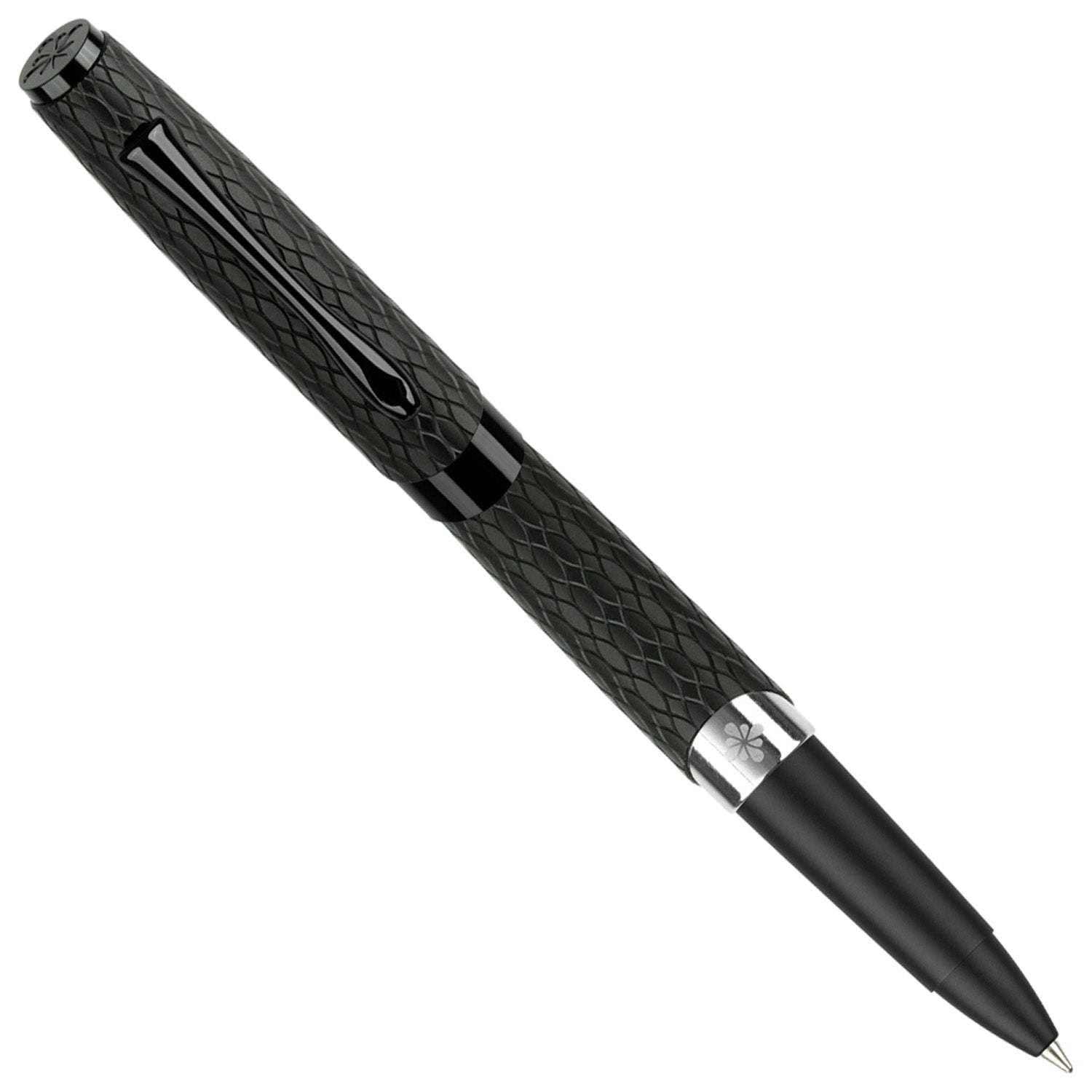 Diplomat Cobra Black Guilloche PVD Roller Ball Pen D41401030